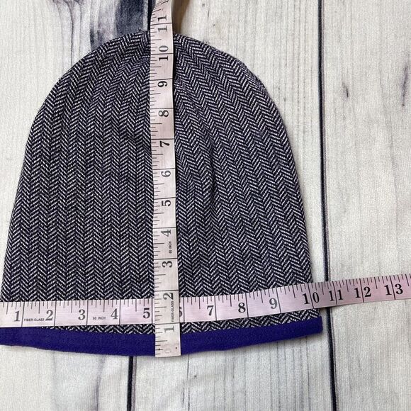 Columbia Women’s Beanie Purple White Design One Size - Picture 5 of 7